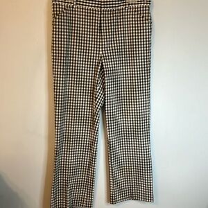 Lauren Ralph Lauren Black and White Checkered Wide Leg Pants
